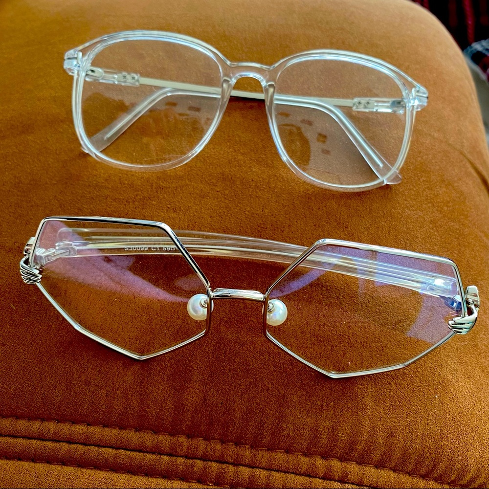 Brand new 2 pairs of glasses for fashion